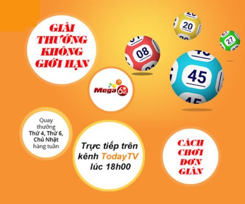 Phần thưởng và cách thức trao thưởng xổ số mega 6/45